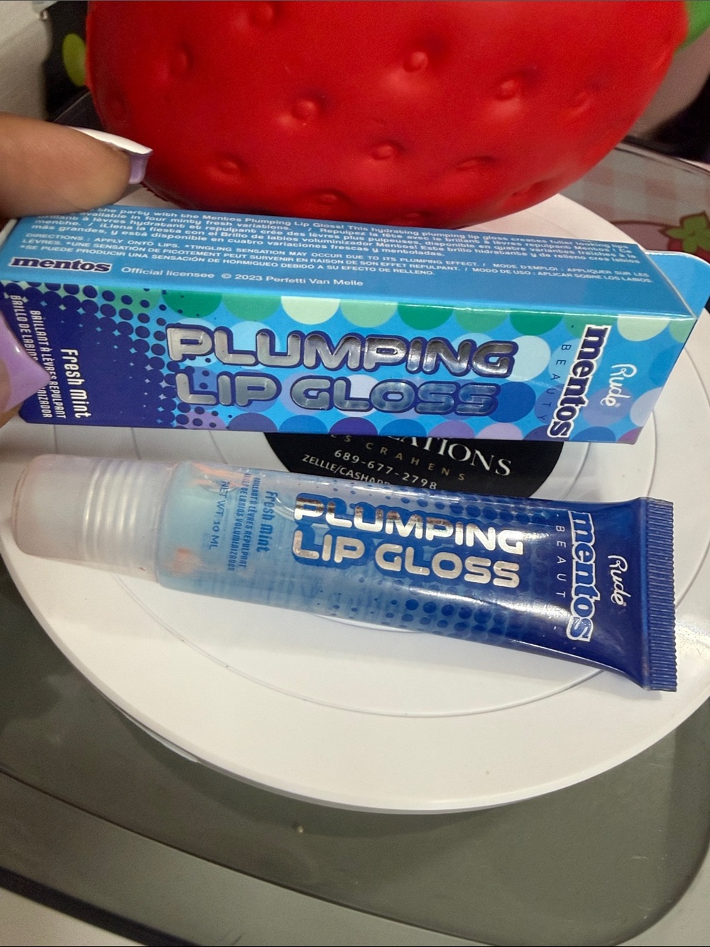 Plumping Lip Gloss – Fresh Mint (Blue)